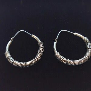 Sterling  hoops
